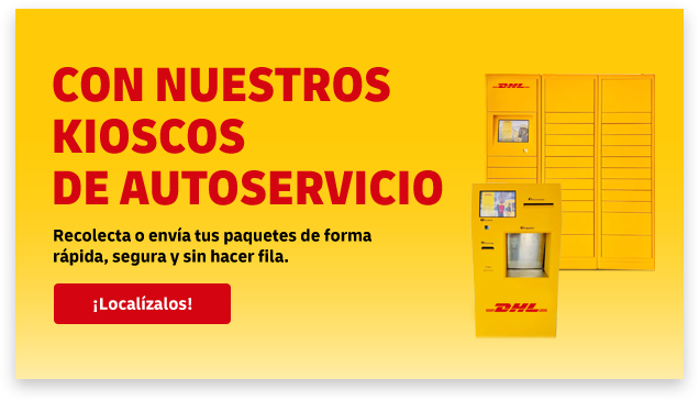 Baner Kiosco de autoservicio en un ambiente atractivo y accesible que ofrece recolección o envío de paquetes de forma rápida, segura y sin hacer fila.